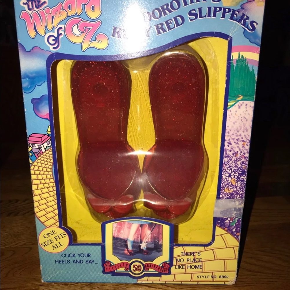 Vintage girls wizard of Oz ruby slippers